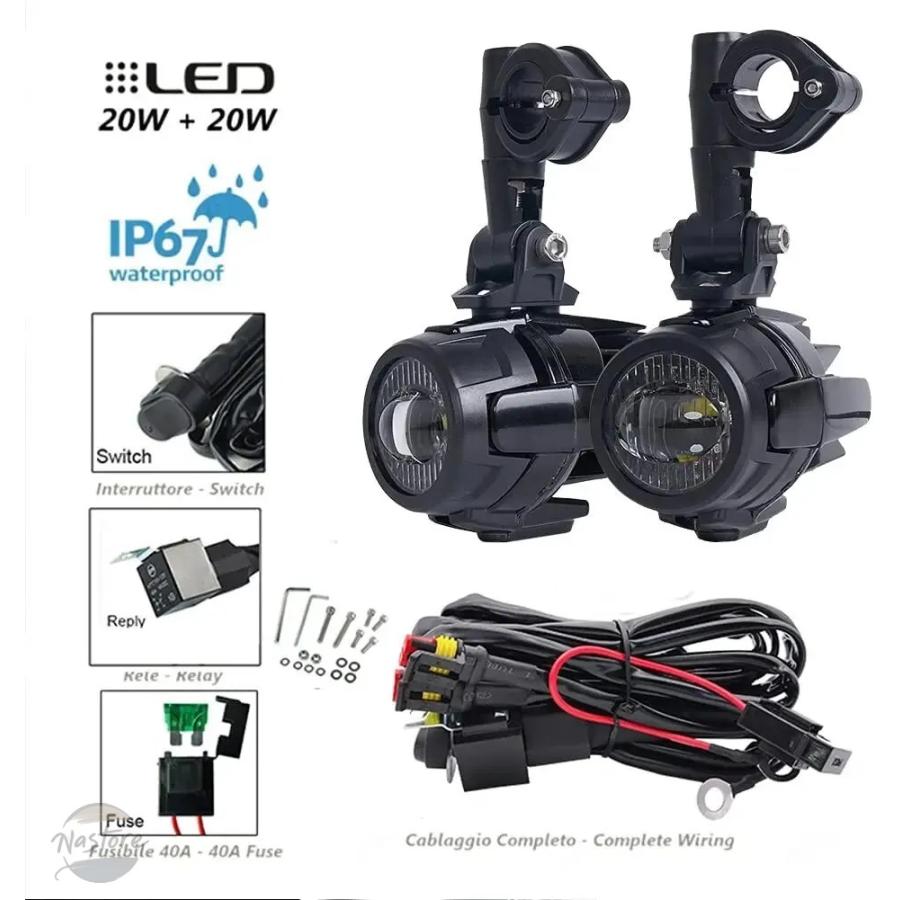 並行輸入品 BMW r1200gs 補助ライト フォグライト 40w 6000k f800gs f700gs f650 k1600 カスタムパーツ 部品 アクセサリー_5
