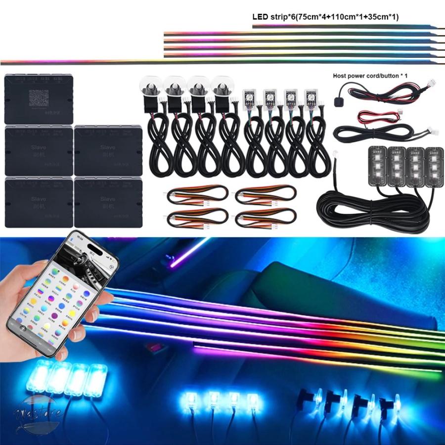 並行輸入品 リップ リア 6/10/14/18 で 1 led デュアルゾーンシンフォニーストリーマ カスタムパーツ 部品 アクセサリーの画像
