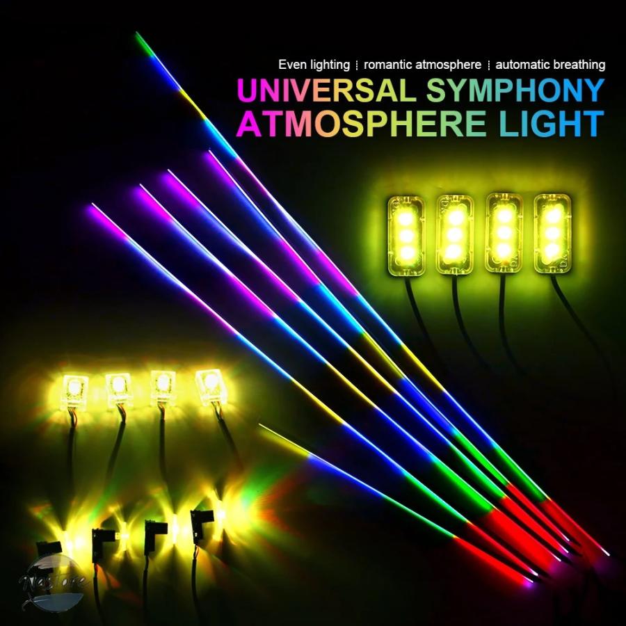 並行輸入品 リップ リア 6/10/14/18 で 1 led デュアルゾーンシンフォニーストリーマ カスタムパーツ 部品 アクセサリーの画像