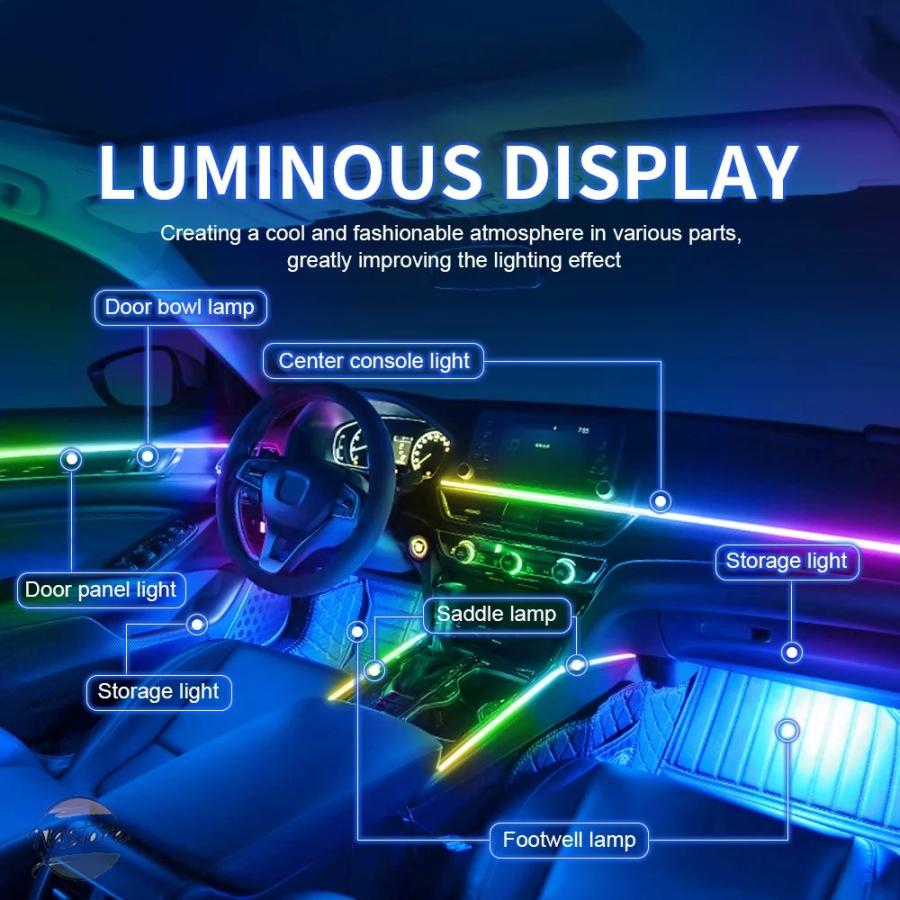並行輸入品 リップ リア 6/10/14/18 で 1 led デュアルゾーンシンフォニーストリーマ カスタムパーツ 部品 アクセサリーの画像