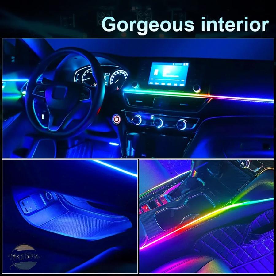 並行輸入品 リップ リア 6/10/14/18 で 1 led デュアルゾーンシンフォニーストリーマ カスタムパーツ 部品 アクセサリーの画像