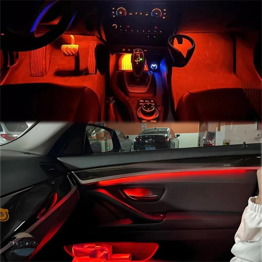 並行輸入品 BMW x1 ハンドル m4 f01 f02 f07 f10 f11 f30 f31 f32 f33 f34 f36 内ledアンビエントライト カスタムパーツ 部品 アクセサリーの画像