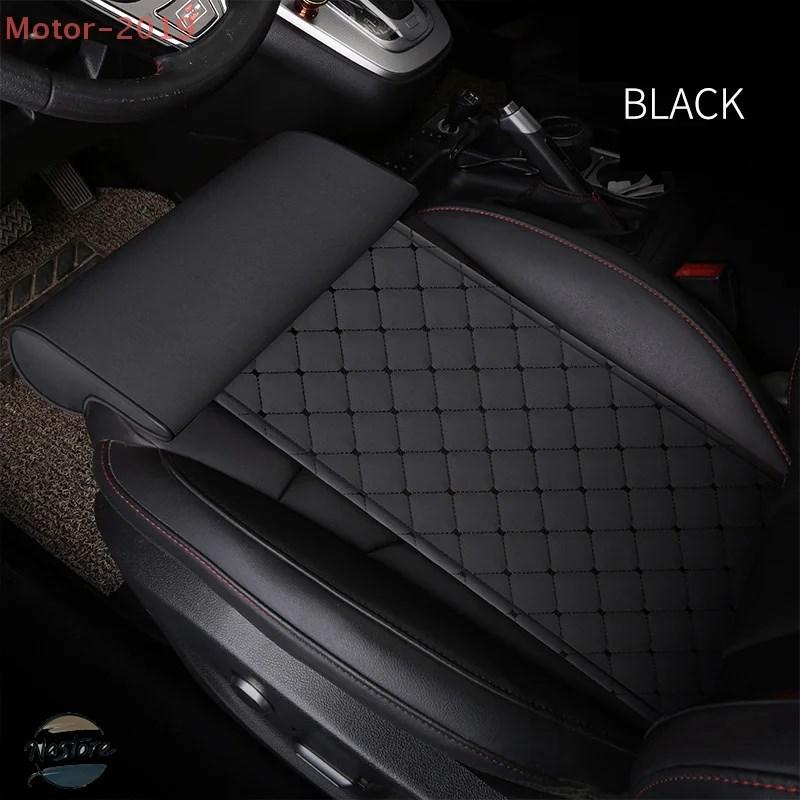 並行輸入品 Pu レザーカーシートエクステンダークッション脚サポート枕運転低反発膝パッドトラック車両ドライバープロテクターマットの画像
