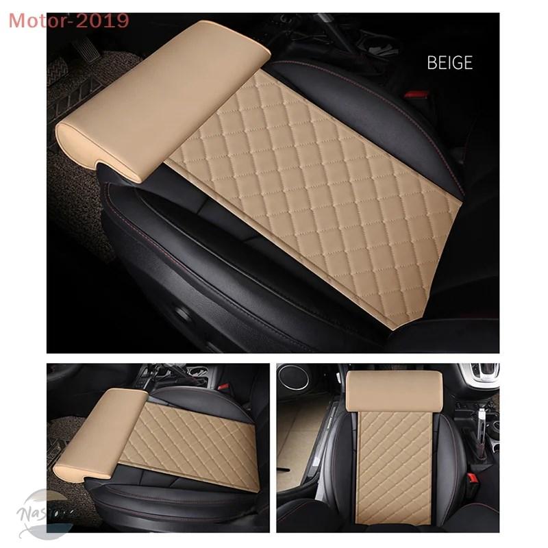 並行輸入品 Pu レザーカーシートエクステンダークッション脚サポート枕運転低反発膝パッドトラック車両ドライバープロテクターマットの画像