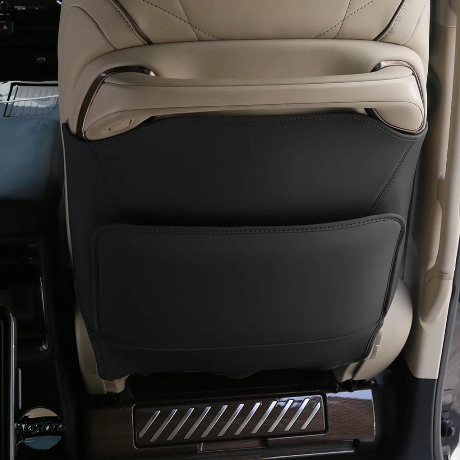 並行輸入品 トヨタ toyota フロント カスタム アクセサリー アルファード ヴェルファイア シートバックアンチキックパッド革汚れ防止シートプロテクター 40_1