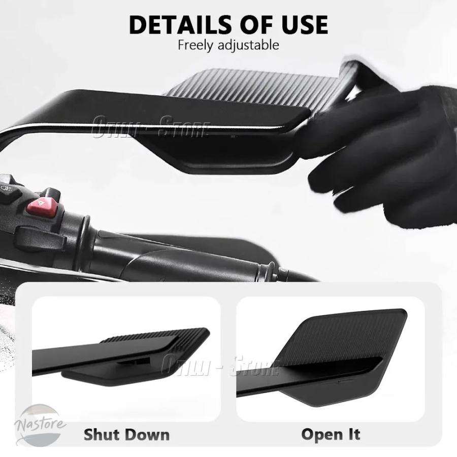並行輸入品 max560 ヤマハ バイク ミラー ステルスウイングレットサイド yamaha カスタムパーツ 部品 アクセサリーの画像