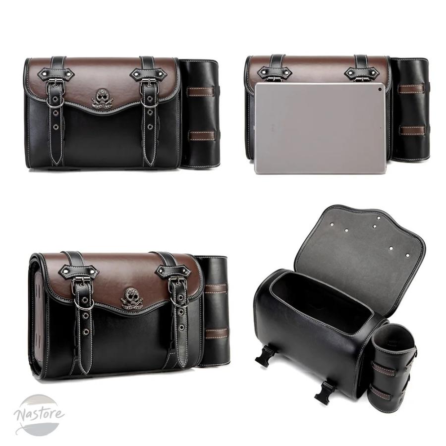 並行輸入品 バイク サイドバッグ レトロなデザイン カスタムパーツ 部品 アクセサリー_5