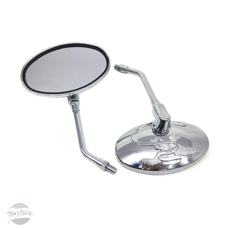 並行輸入品 ロイヤルエンフィールド バイク ミラー レトロバック 8/10 mmサイド汎 royal カスタムパーツ 部品 アクセサリー