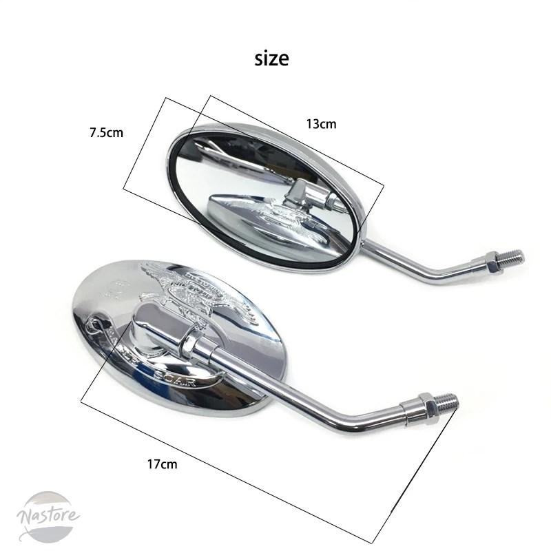 並行輸入品 ロイヤルエンフィールド バイク ミラー レトロバック 8/10 mmサイド汎 royal カスタムパーツ 部品 アクセサリー