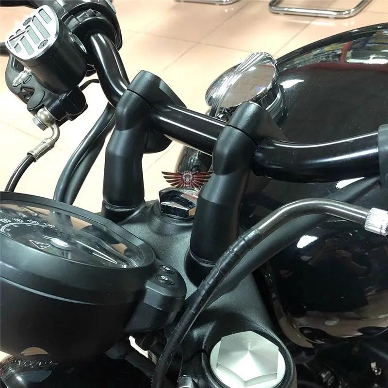 並行輸入品 t100 トライアンフ バイク ハンドル バー 高さ コードライザーマウント カスタムパーツ 部品 アクセサリーの画像