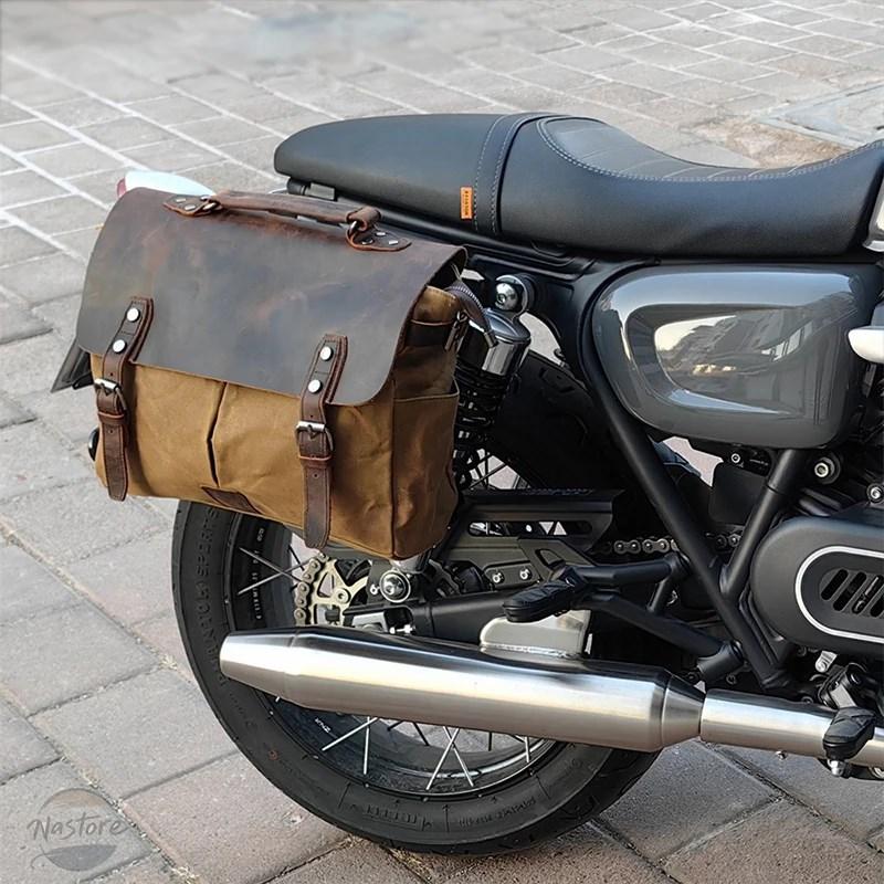 並行輸入品 cm300 バイク 防水サドルバッグ バックパック 大容量 カンバスタイル qj350/300 カスタムパーツ 部品 アクセサリーの画像
