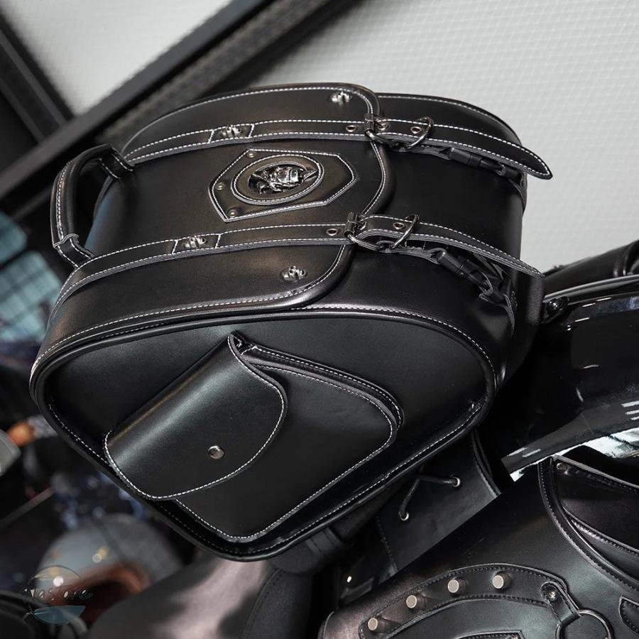 並行輸入品 トライアンフ バイク puレザーリアシートバッグ バッグ ハーレー triumph カスタムパーツ 部品 アクセサリー_3