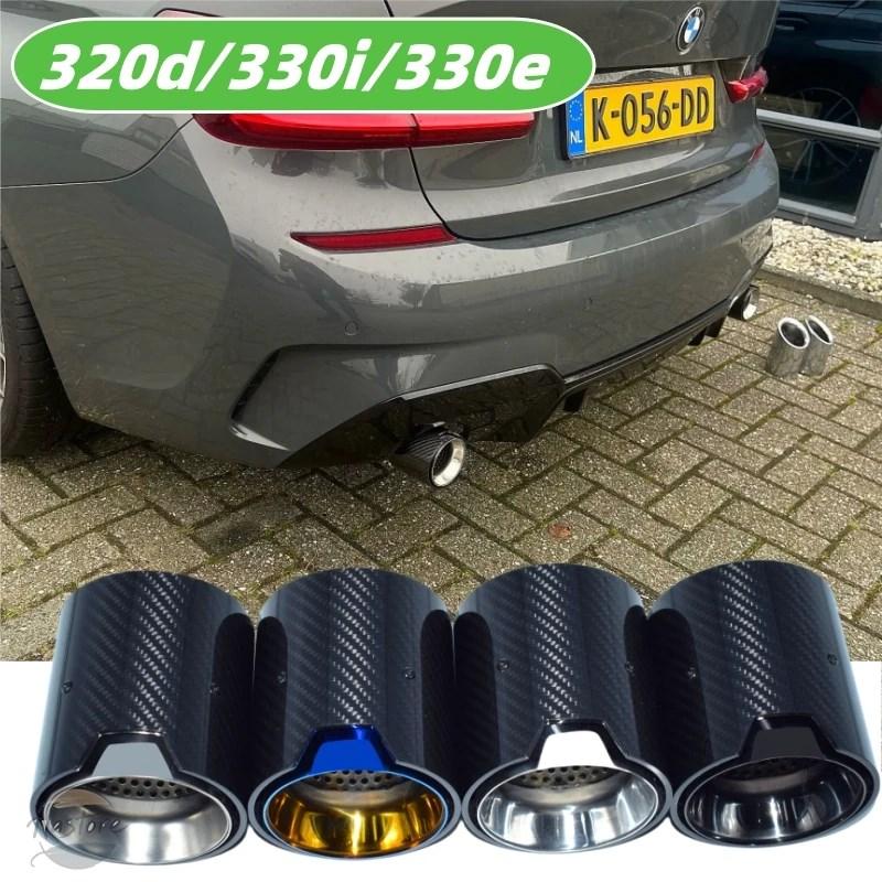 並行輸入品 BMW g20 マフラー 2個/バッチカーボン排気 g21 320i 330i 