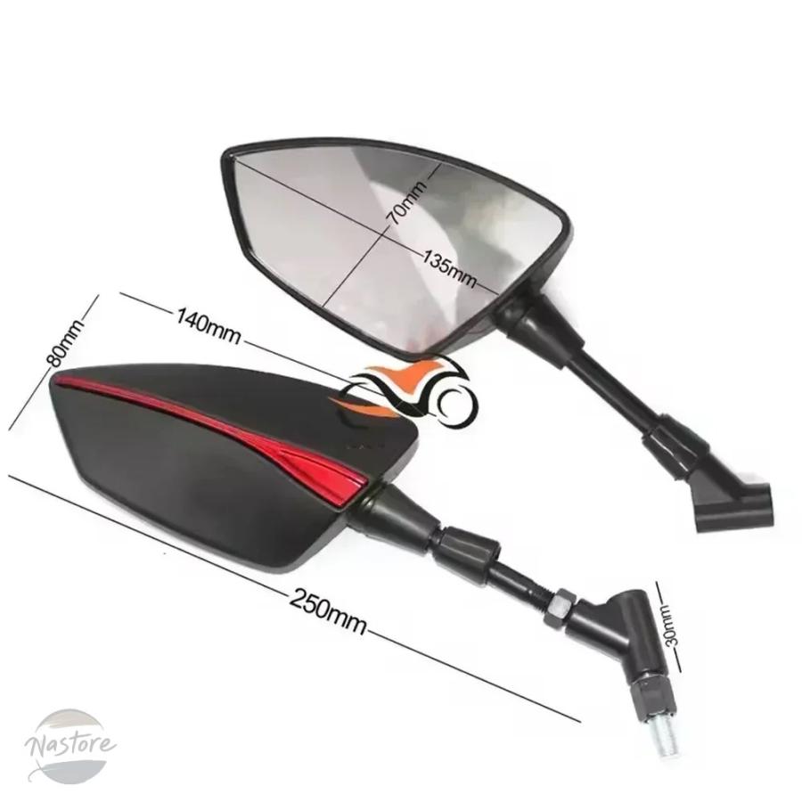 並行輸入品 バイク ミラー 調整可能なサイド汎用的な shiver shiver汎用バック 750 900 カスタムパーツ 部品 アクセサリーの画像
