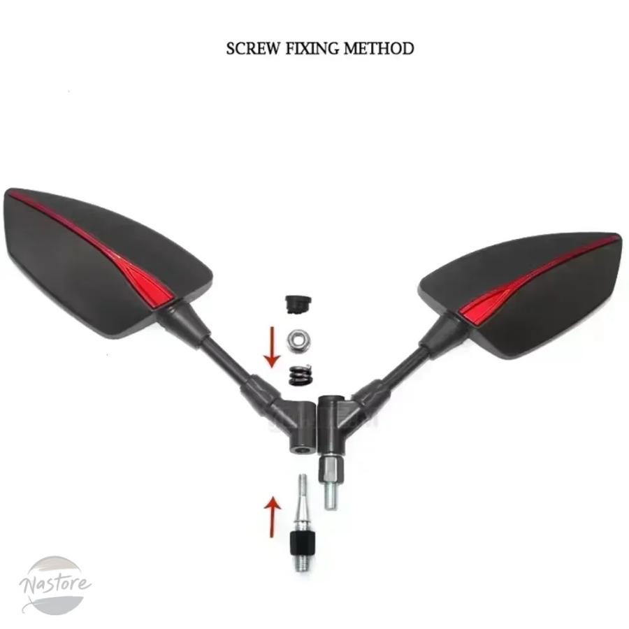 並行輸入品 バイク ミラー 調整可能なサイド汎用的な shiver shiver汎用バック 750 900 カスタムパーツ 部品 アクセサリーの画像