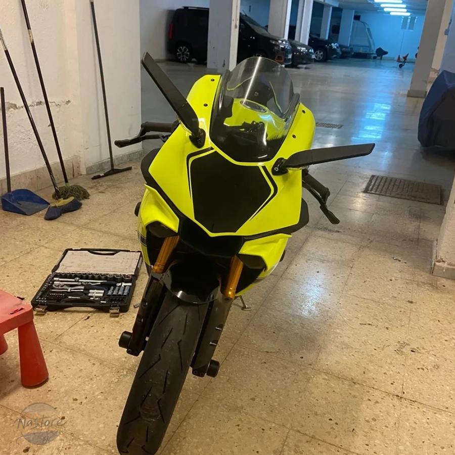 並行輸入品 r1 ヤマハ バイク ミラー yzf yzf- 2015-18 2019 バック 調整可能 回転式 風防 カスタムパーツ 部品 アクセサリーの画像