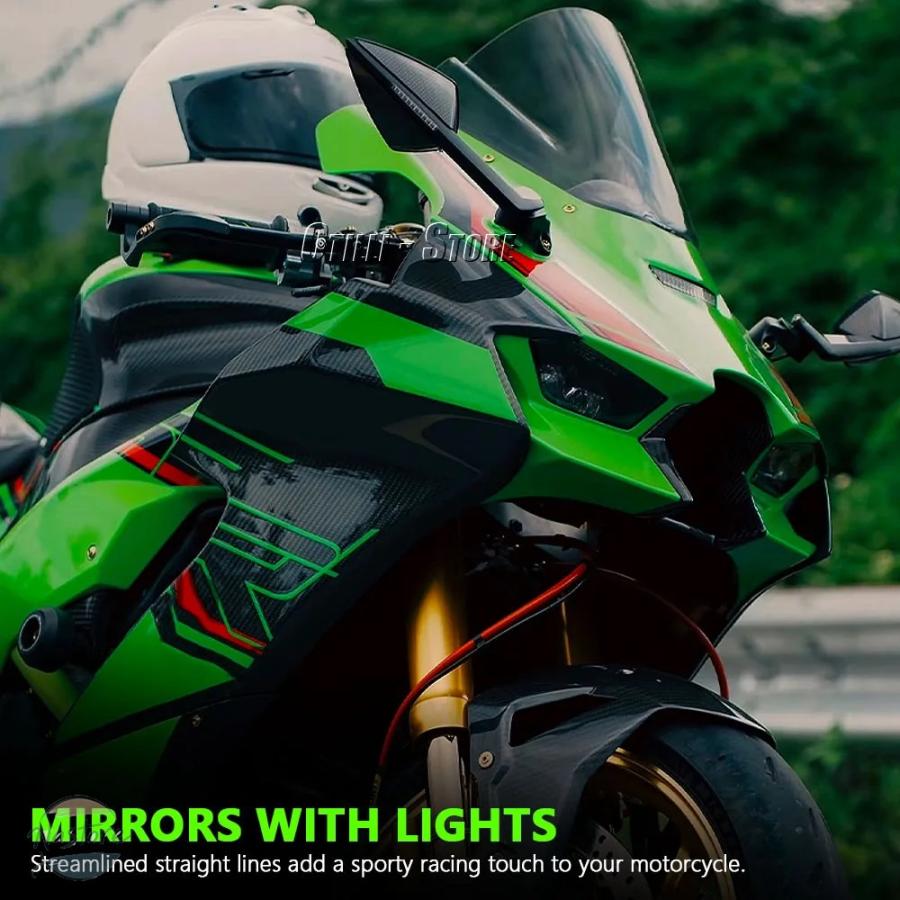 並行輸入品 zx6r カワサキ バイク ミラー アクセサリー カスタムパーツ