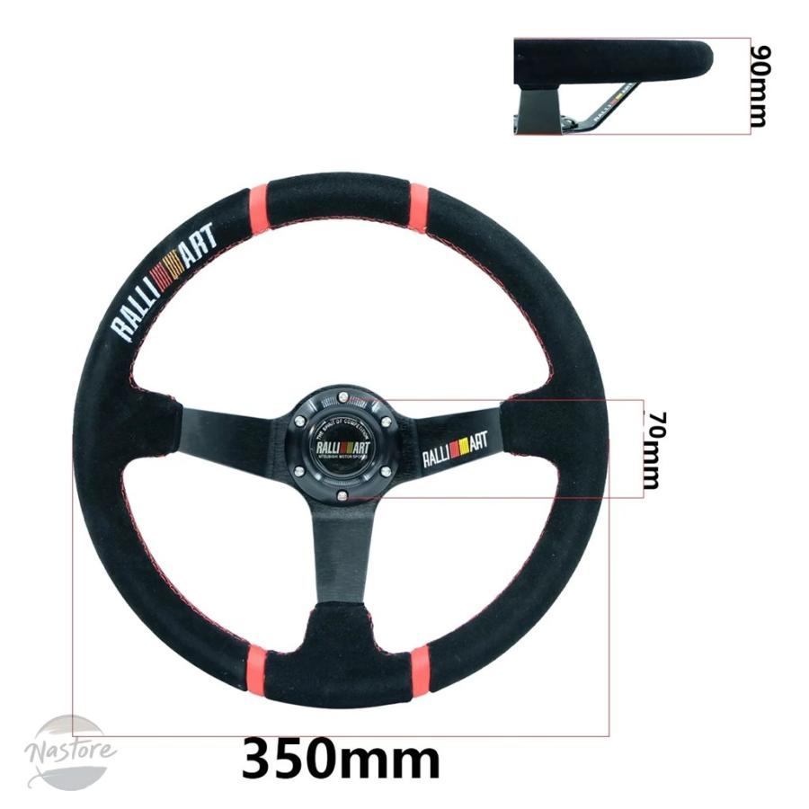RALLY ART 14インチ ステアリングホイール スゥエード RALLY ART 14インチ ステアリングホイール スゥエード 【公式通販】