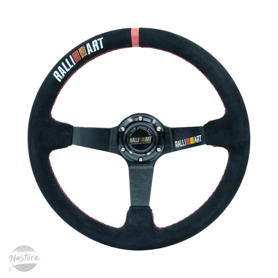 RALLY ART 14インチ ステアリングホイール スゥエード 並行輸入品 ステアリング ホイール 350mm 14インチ ラリーアート カー