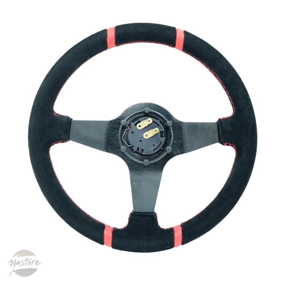 RALLY ART 14インチ ステアリングホイール スゥエード 並行輸入品 ステアリング ホイール 350mm 14インチ ラリーアート カー