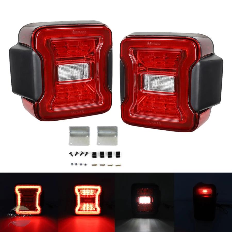 並行輸入品】ジープ テールライト ブレーキ ラングラー jl 2018-2023