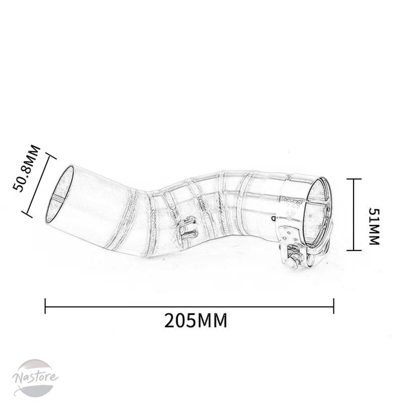 並行輸入品 z900 カワサキ バイク リップ マフラー ミドル パイプ 排気リンク カスタムパーツ 部品 アクセサリーの画像