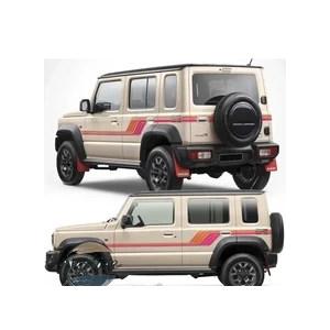 並行輸入品 スズキ ジムニー ヴィンテージ オレンジレッド ステッカー