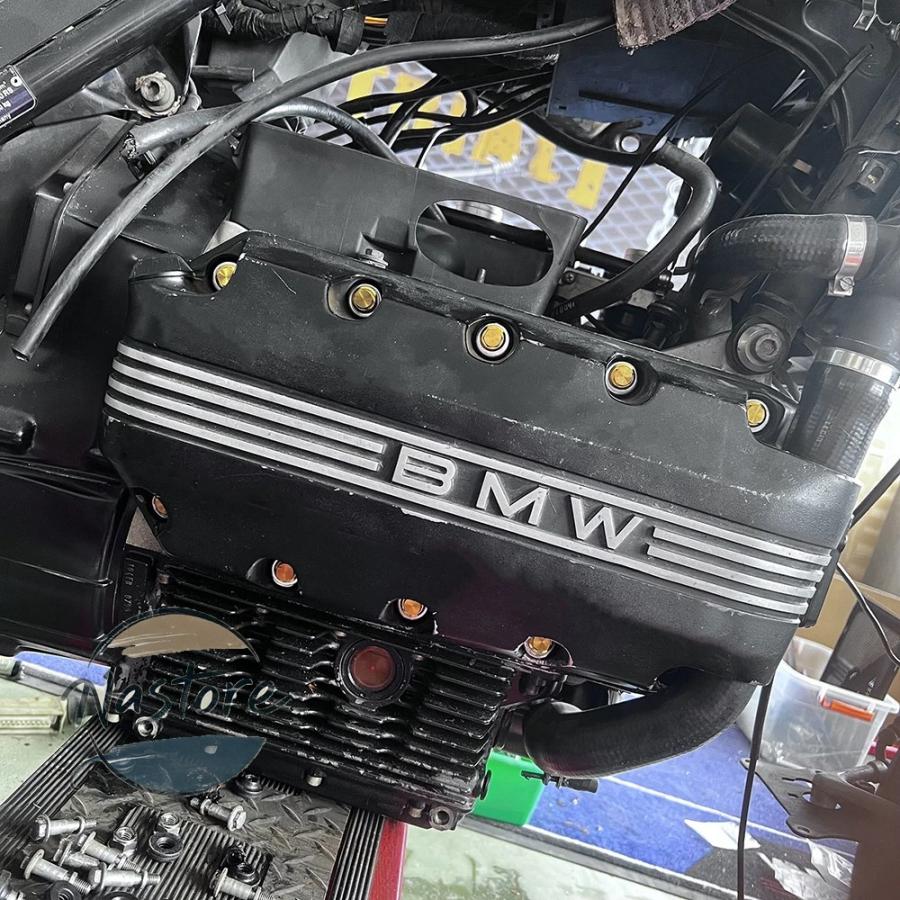 並行輸入品 BMW バイク エンジン カスタム 部品 カスタムパーツ アクセサリー バルブシールボルト ゴム製ブッシュ カフェレーサーkシリーズ チタン ネジ k100の画像