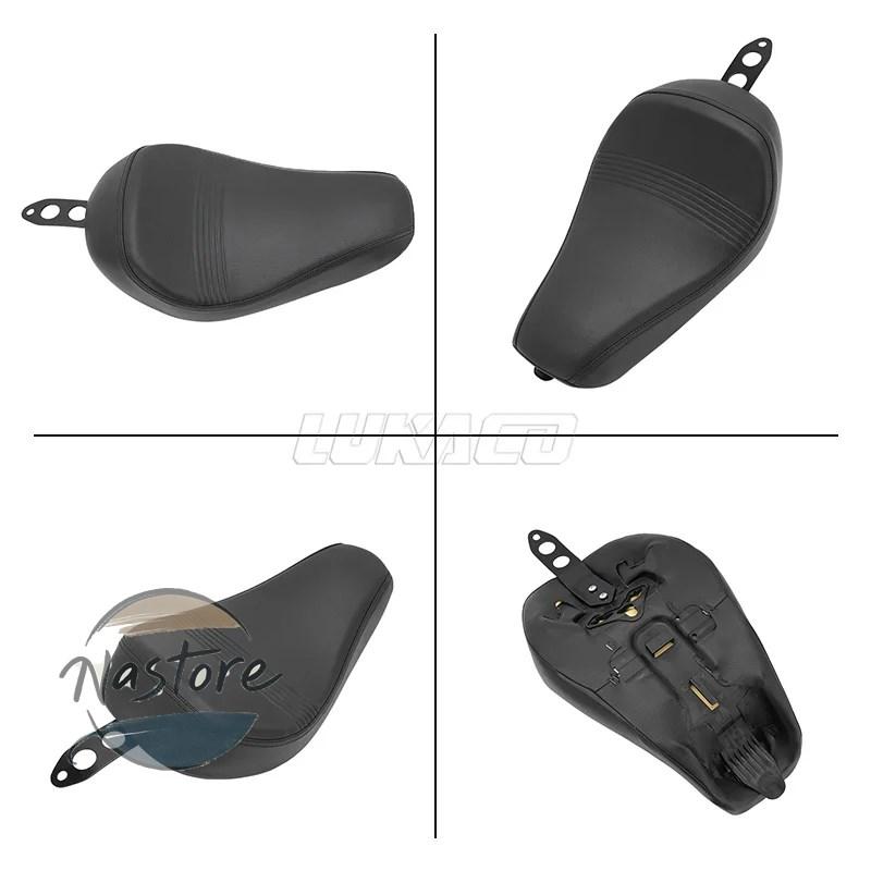 並行輸入品 バイク 適合 フロント レザーソロシートクッション ドライバーピロー ハーレー スポーツスターxl 1200 883 72 48 2016アップ カスタムパーツ 部品_4
