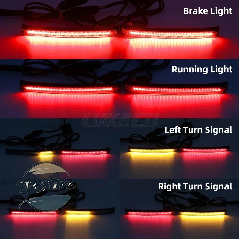 並行輸入品 バイク ledサドルバッグ 湾曲した信号 アクセントライト ハーレー ツーリング ロードサイクリング 2014 2023 カスタムパーツ 部品 アクセサリーの画像