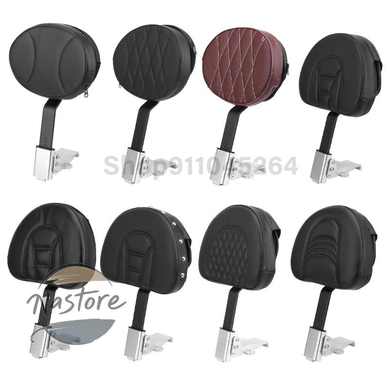 並行輸入品 バイク キット 部品 カスタムパーツ アクセサリー レザーバックレスト ブラックレザーシート アウトドア 2010 2017ロードモデル 10 14_16