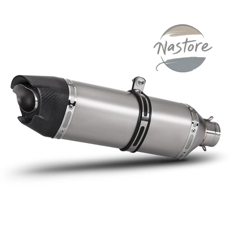 並行輸入品 バイク マフラー 部品 カスタムパーツ アクセサリー 51mm 汎 排気テールパイプエスケープカーボン 790adv rsv4 f700 trk502x gsx250r nc750の画像