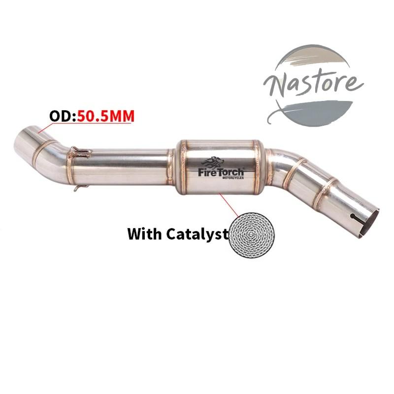 並行輸入品 BMW バイク カスタム f750gs f750 750 f850gs adv f850 2018 - 2021 スリップオン 排気エスケープ ステンレス ミドルリンクパイプ 部品の画像