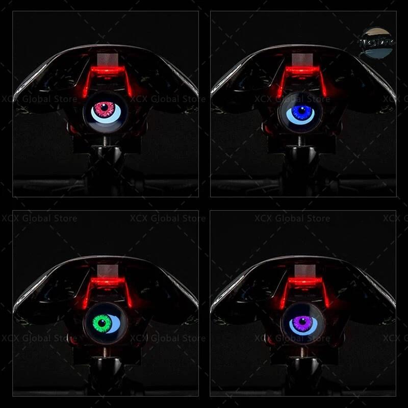 並行輸入品 バイク リア スマートテールライト デビルアイズ 自転車ライト 防水 led 夜間ランニング タイプc充電式 部品 カスタムパーツ アクセサリー