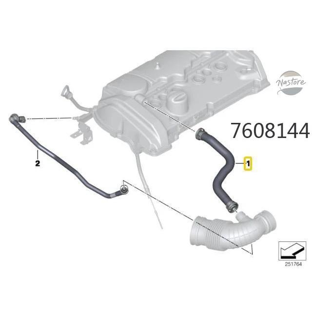 並行輸入品 BMW F20 ヘッド N F21 F21N F30 F31 シリンダー ベントホース 11157608144 カスタムパーツ パーツ アクセサリー_3