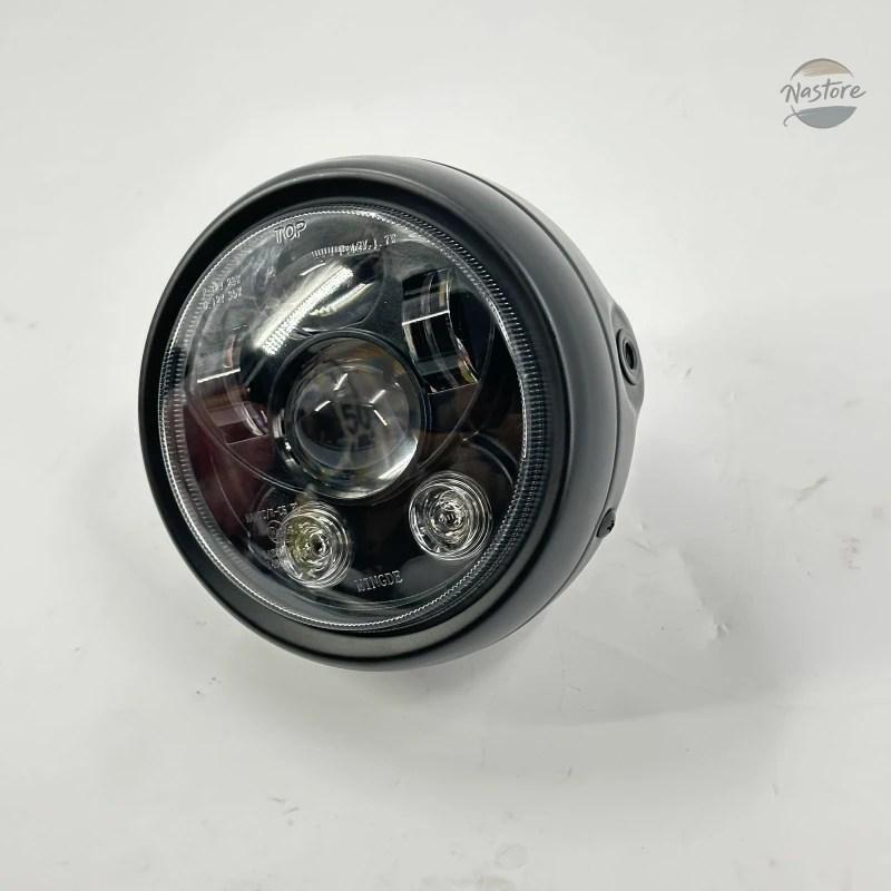並行輸入品 バイク カスタムパーツ ヘッド ライト LED ブラック MUTT MPT 1432 カスタムパーツ パーツ アクセサリー_1