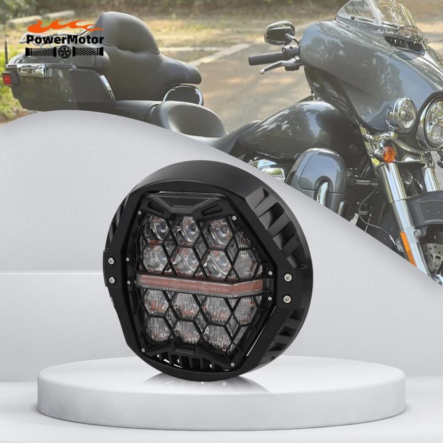 ブランド登録なし - 並行輸入品 自動二輪車 付属品 カスタム一部分 上端 7in LED PE ともし火 DRL カスタム一部分 一部分 付属品