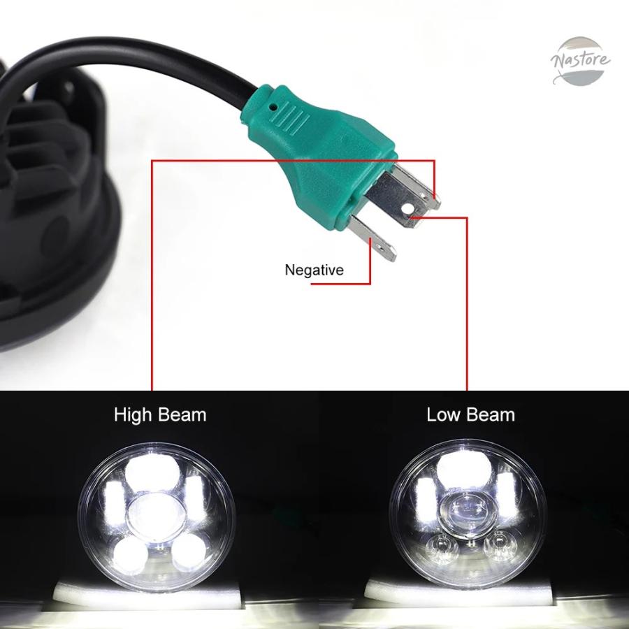 並行輸入品 ホンダ VT1300 バイク ヘッド 5 3/4インチ 5.75インチ LED