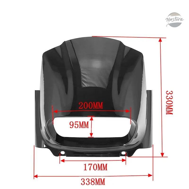 並行輸入品 M8 バイク カバー フロント ヘッド LEDライト アセンブリ ハイロービーム + カスタムパーツ パーツ アクセサリー_5