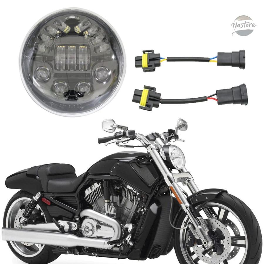 並行輸入品 バイク ヘッド V RODマッスルナイトロッド LEDライト ホワイトエンジェルアイ カスタムパーツ パーツ アクセサリー_9
