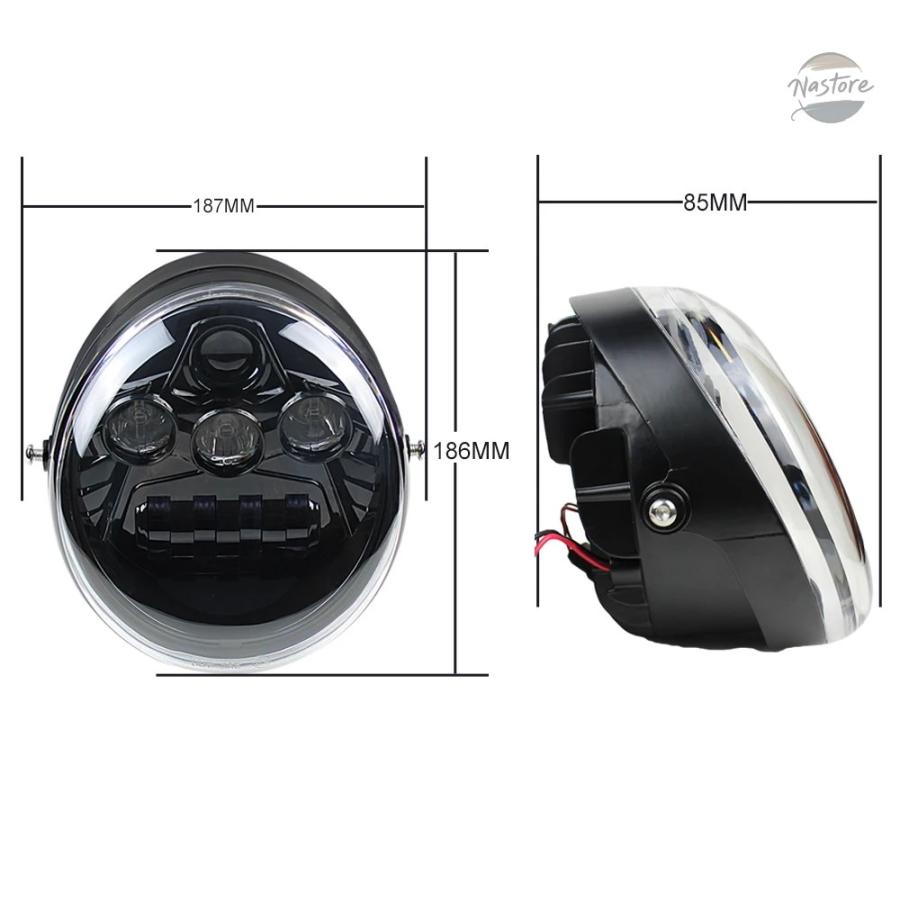 並行輸入品 バイク フロント ヘッド LEDライト ライト ハイ/ロービーム V ROD VRSC VRSCA VRSCAW カスタムパーツ パーツ アクセサリー_3