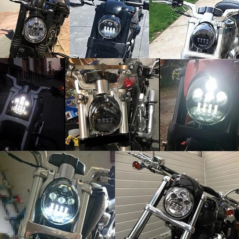 並行輸入品 バイク フロント ヘッド LEDライト ライト ハイ/ロービーム V ROD VRSC VRSCA VRSCAW カスタムパーツ パーツ アクセサリー_7