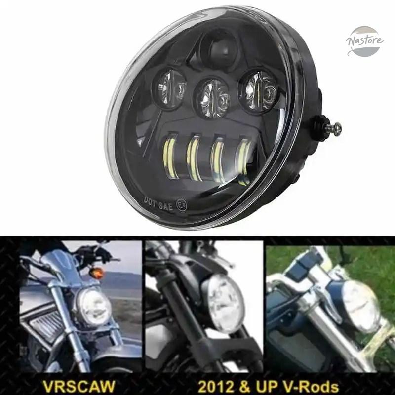 並行輸入品 バイク ヘッド V RODマッスルナイトロッドLEDライト ホワイトエンジェルアイ カスタムパーツ パーツ アクセサリー_7