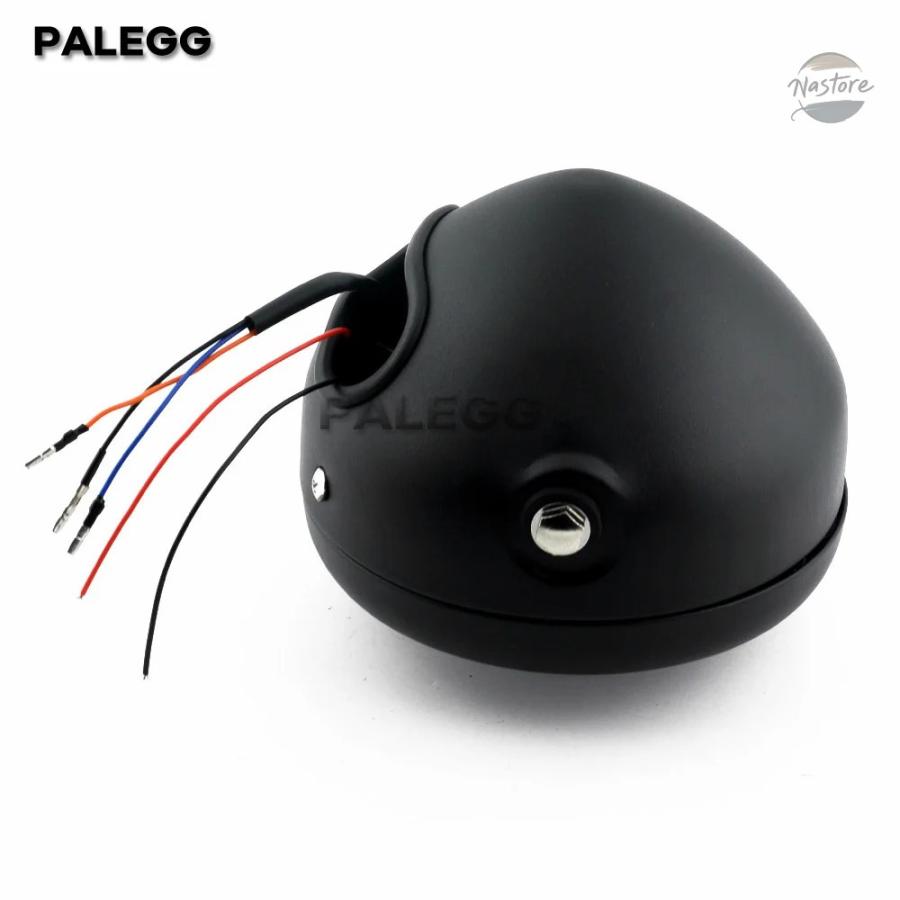 並行輸入品 バイク カバー ヘッド 6.5インチ ライト LED ラウンド ヘッドランプ メッシュ カスタムパーツ パーツ アクセサリーの画像