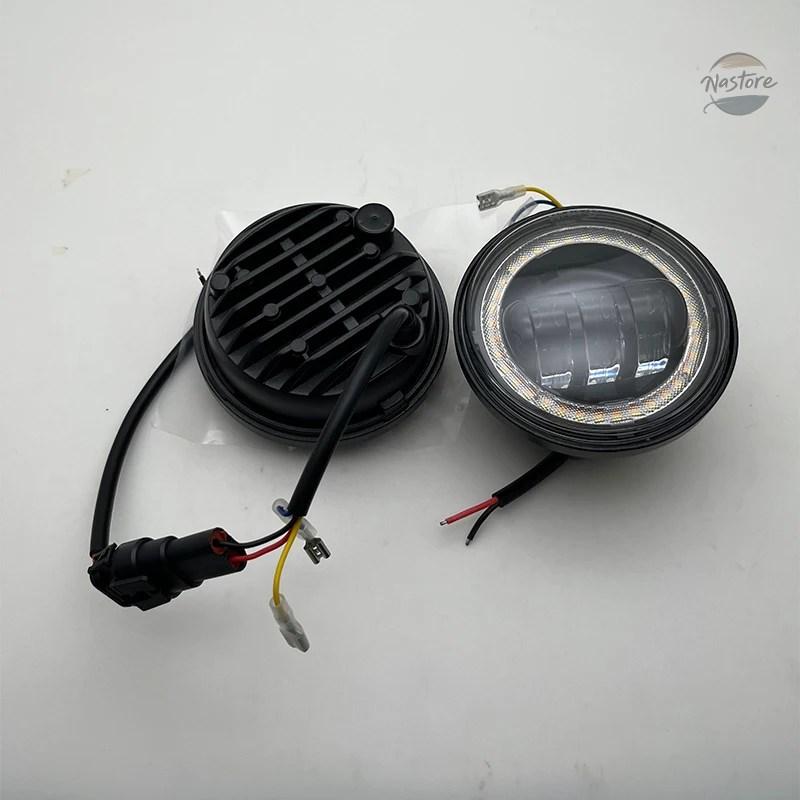 並行輸入品 フォグランプ エレクトラグライド 4.5インチ丸型ブラックLED セット カスタムパーツ パーツ アクセサリー_7