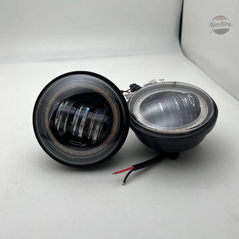 並行輸入品 フォグランプ エレクトラグライド 4.5インチ丸型ブラックLED セット カスタムパーツ パーツ アクセサリー_8