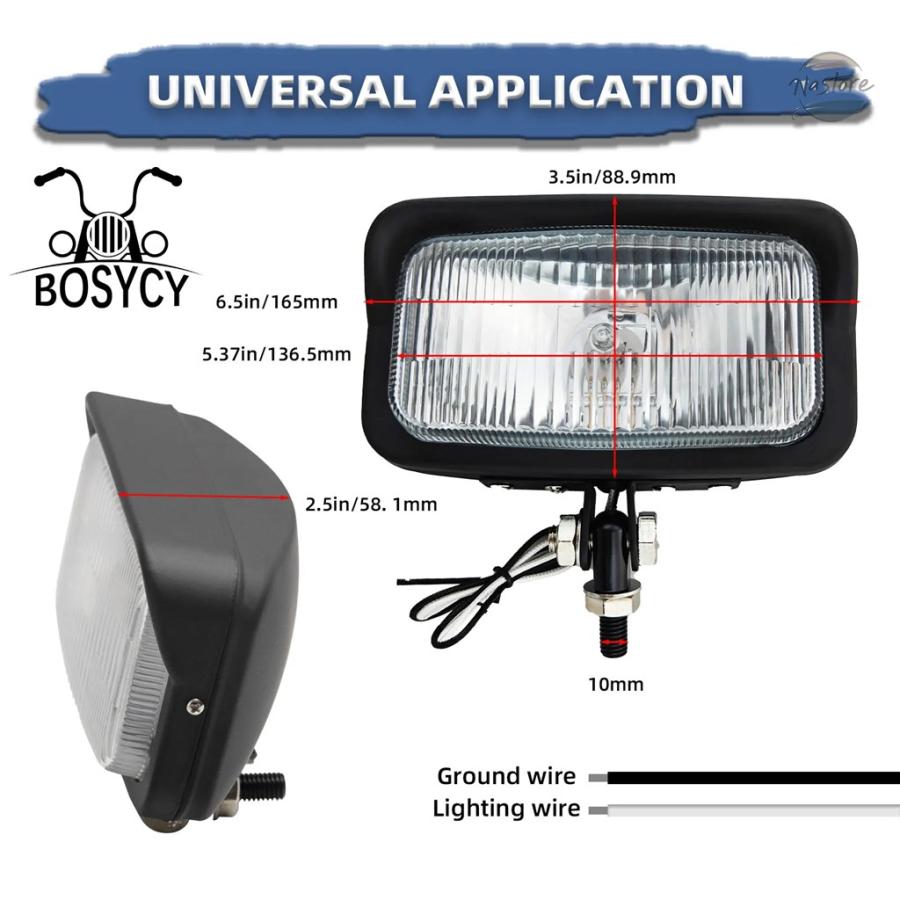 並行輸入品 スズキ バイク フィット ヘッド BOSYCY LEDスクエアライト バイザー ボトム カスタムパーツ パーツ アクセサリーの画像