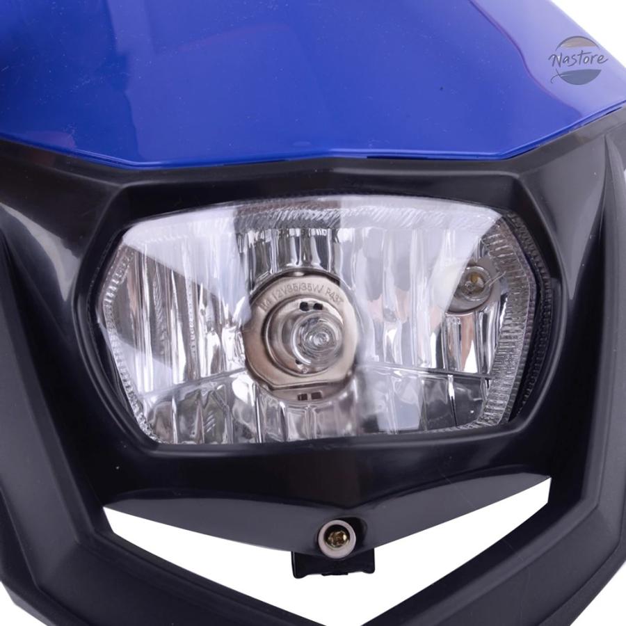 並行輸入品 H4 バイク フロント ヘッド ブルー ダート ライト ヘッドランプ カスタムパーツ パーツ アクセサリー_3