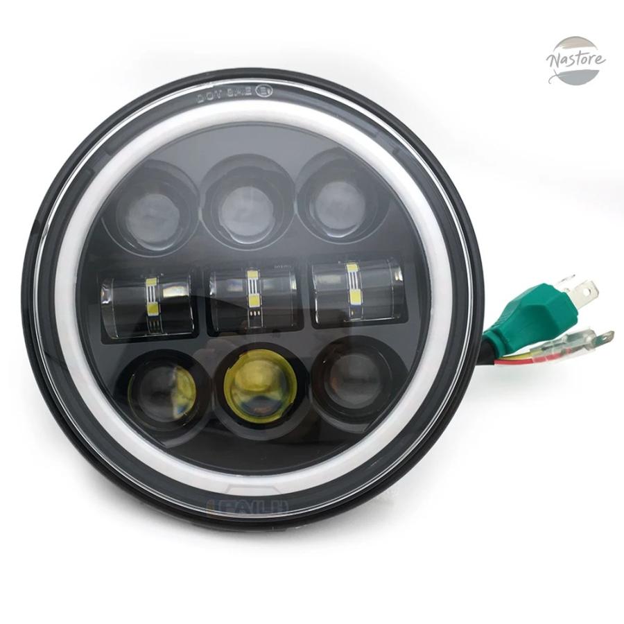 並行輸入品 バイク ヘッド 5.75 エンジェル アイ DRL ライト 5 3/4インチ ハウジング カスタムパーツ パーツ アクセサリー_8