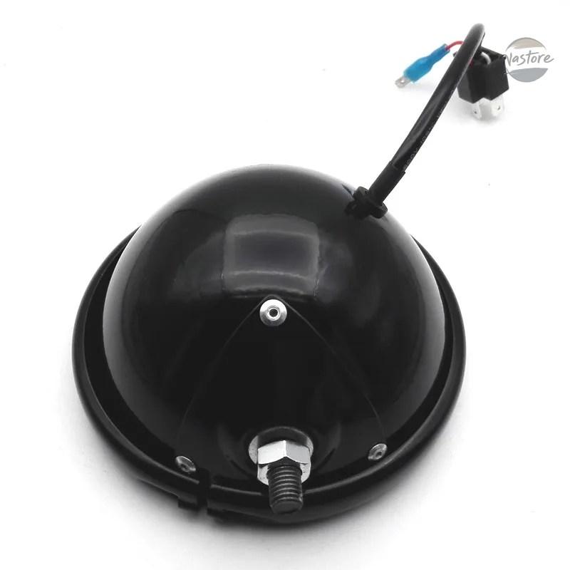並行輸入品 カバー ヘッド 5.75インチ LED ブラック ライト ハウジング ハーレー カスタムパーツ パーツ アクセサリー_4